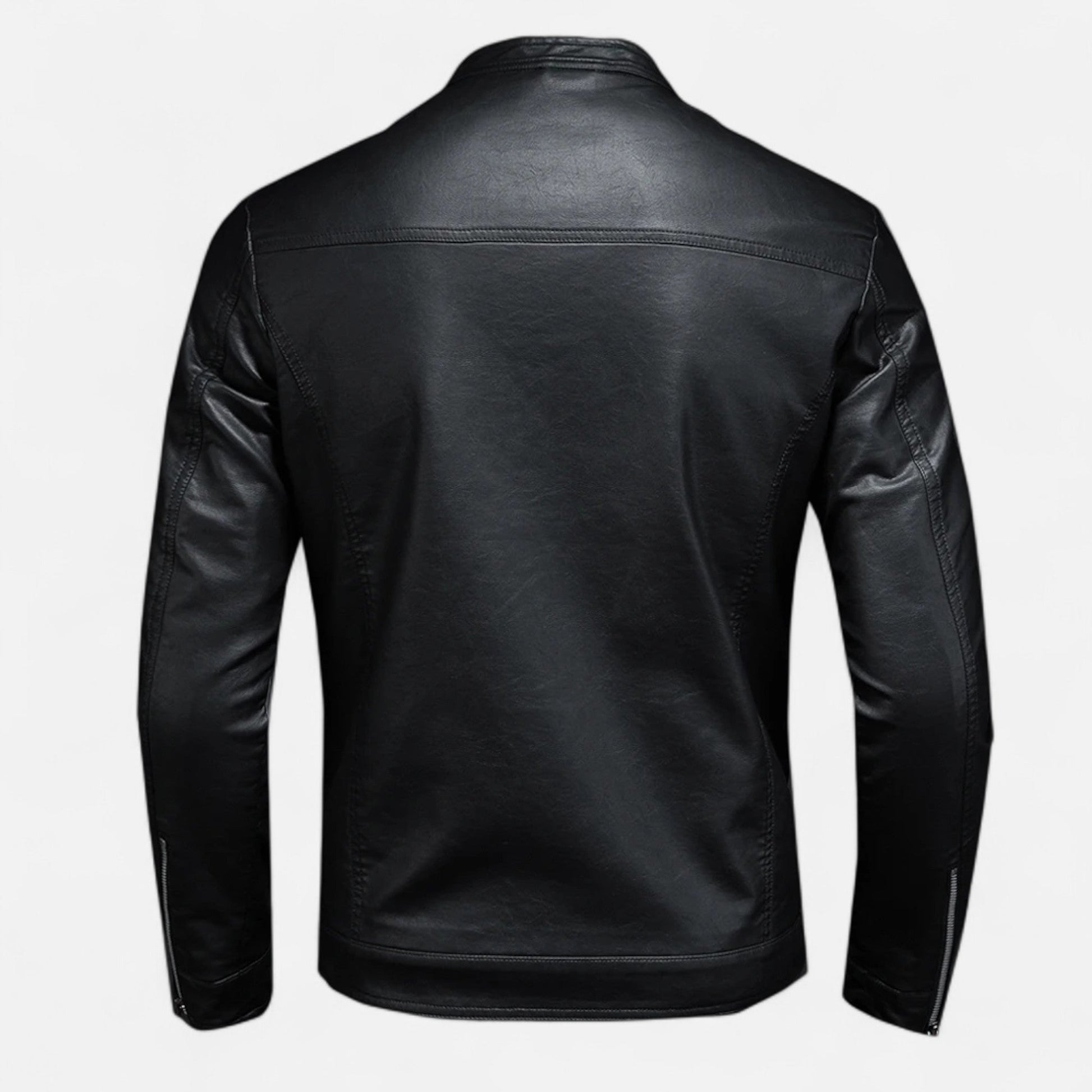 Javier | Chaqueta de Cuero Entallada para Hombre con Estilo Biker 3