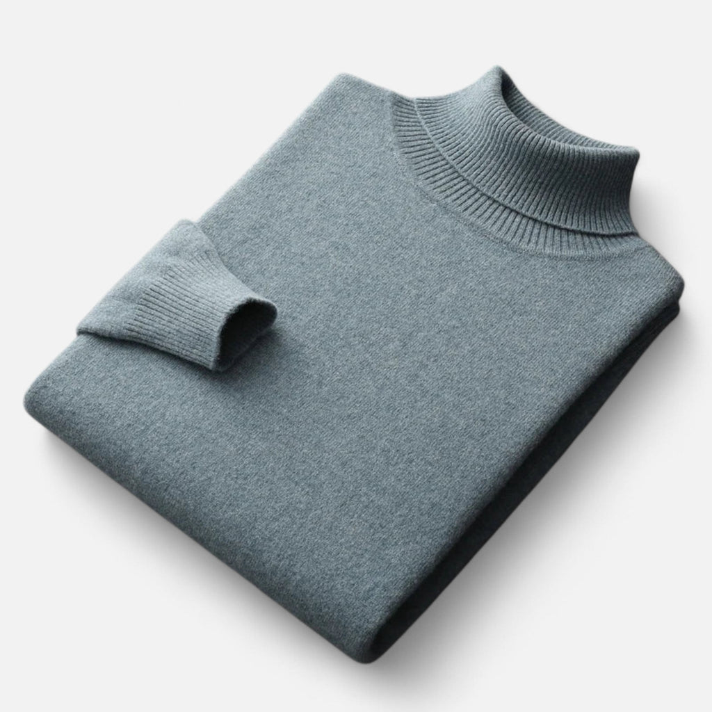 Javier | Jersey Cuello Alto de Lana para Hombre Clásico y Elegante 10