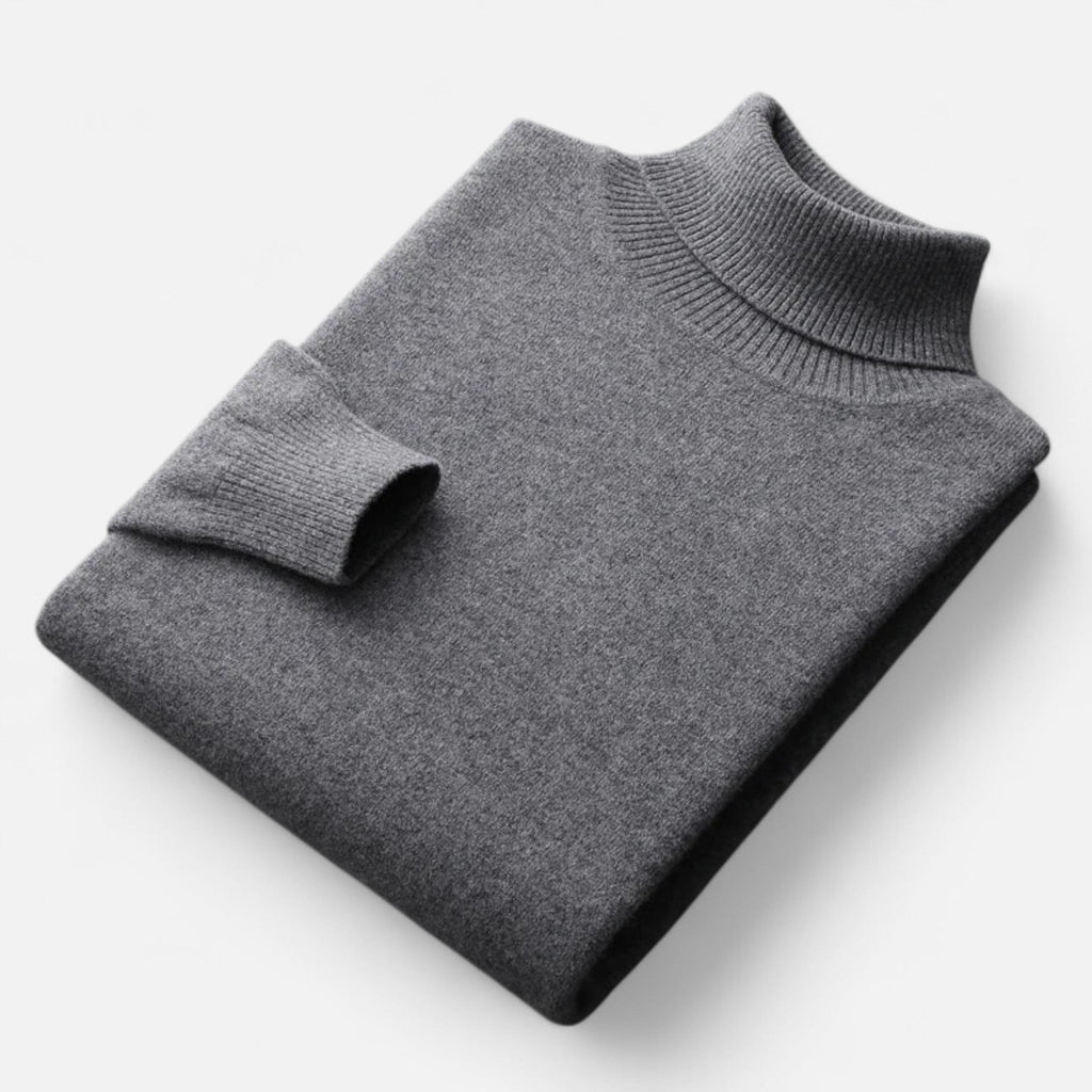 Javier | Jersey Cuello Alto de Lana para Hombre Clásico y Elegante 4