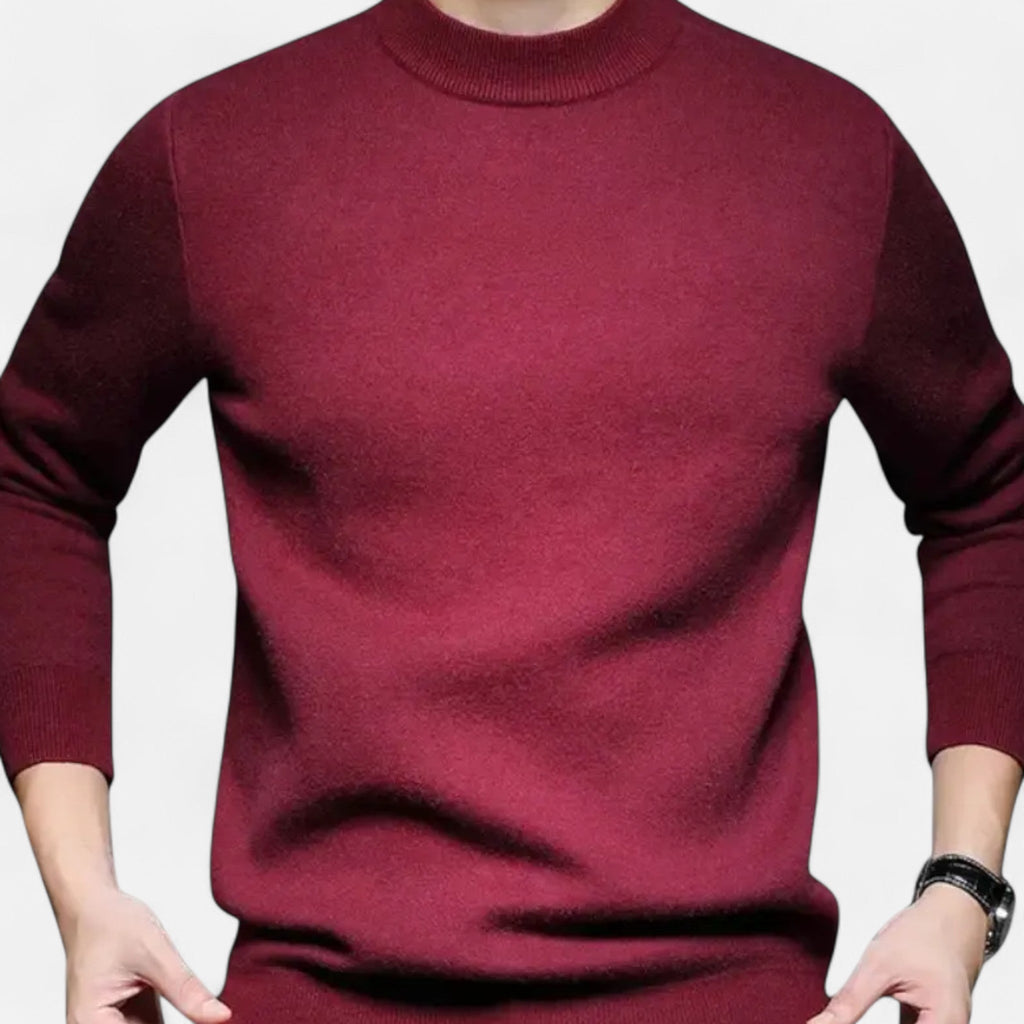 Javier | Jersey de Punto con Cuello Redondo para Hombre de Estilo Atemporal 0