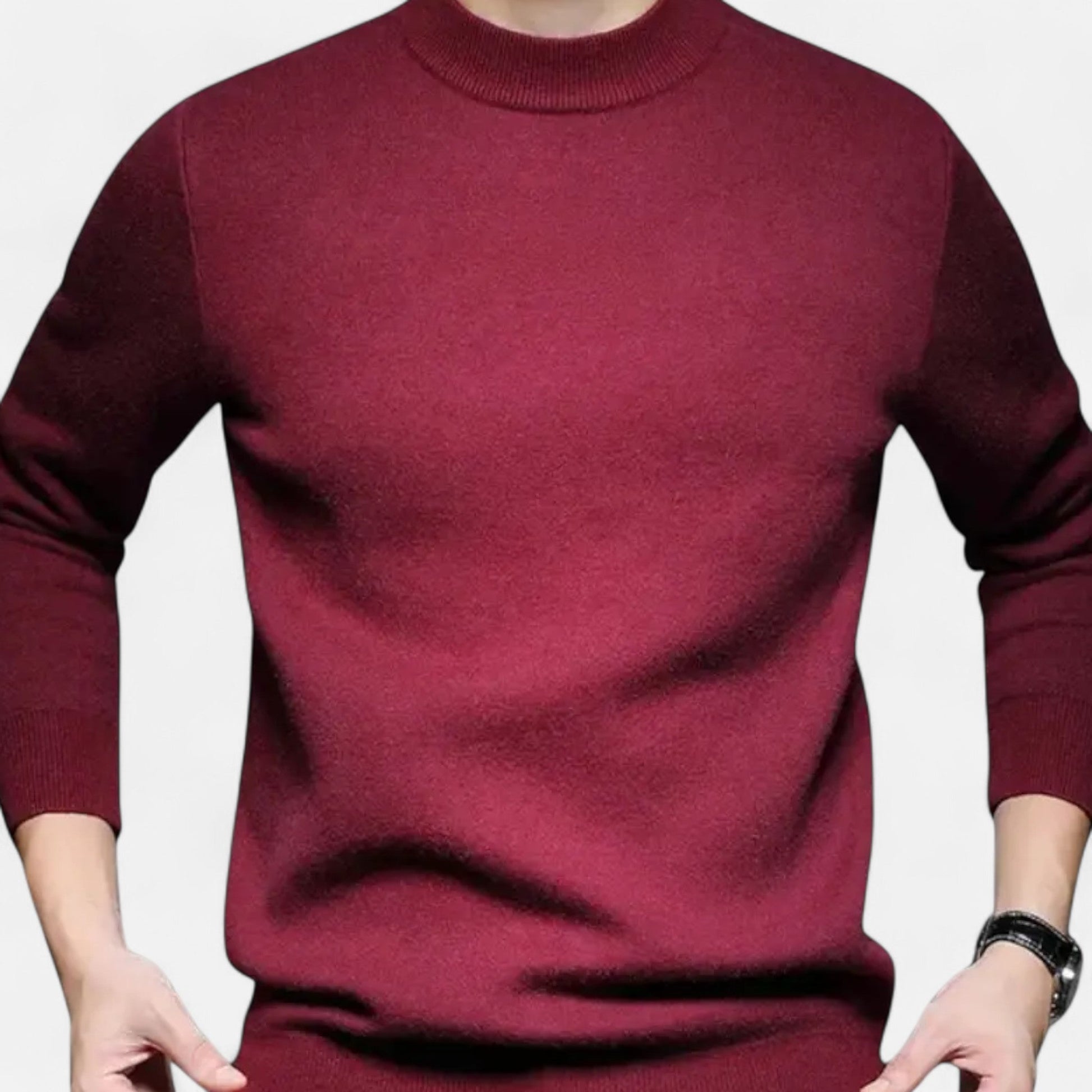 Javier | Jersey de Punto con Cuello Redondo para Hombre de Estilo Atemporal 0