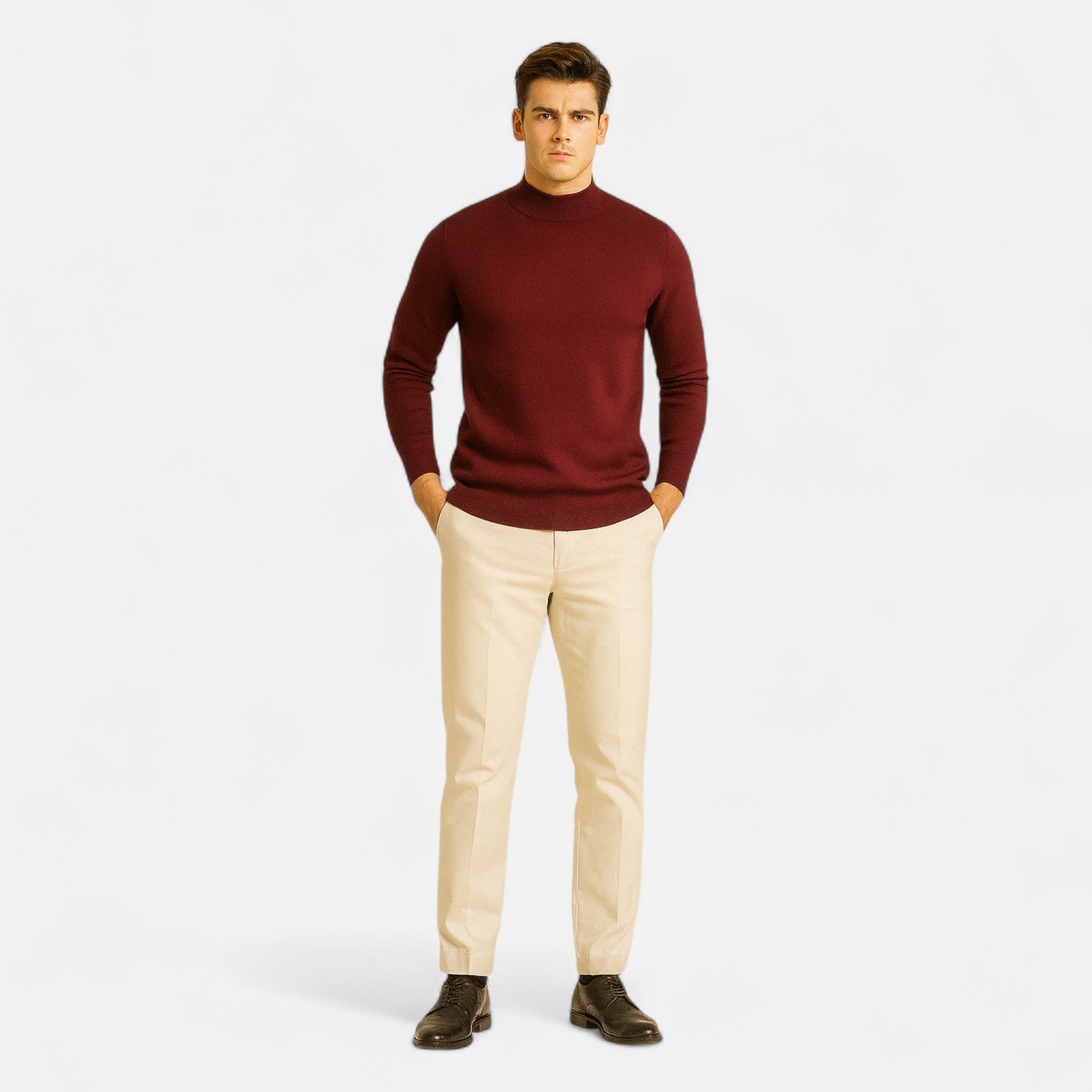 Javier | Jersey de Punto con Cuello Redondo para Hombre de Estilo Atemporal 1