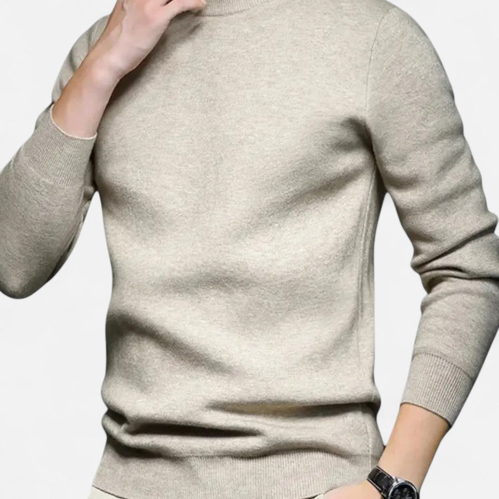 Javier | Jersey de Punto con Cuello Redondo para Hombre de Estilo Atemporal 3
