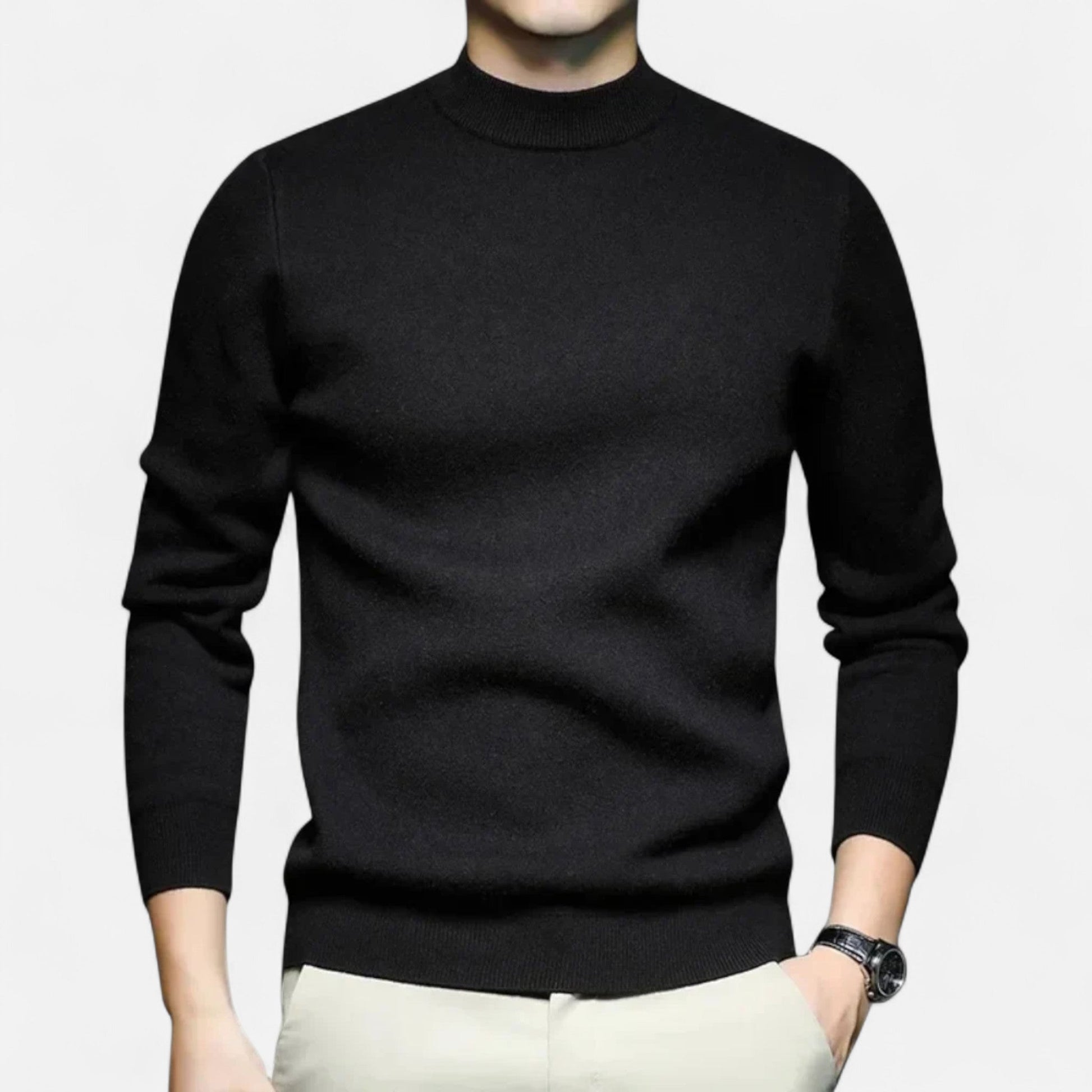 Javier | Jersey de Punto con Cuello Redondo para Hombre de Estilo Atemporal 4