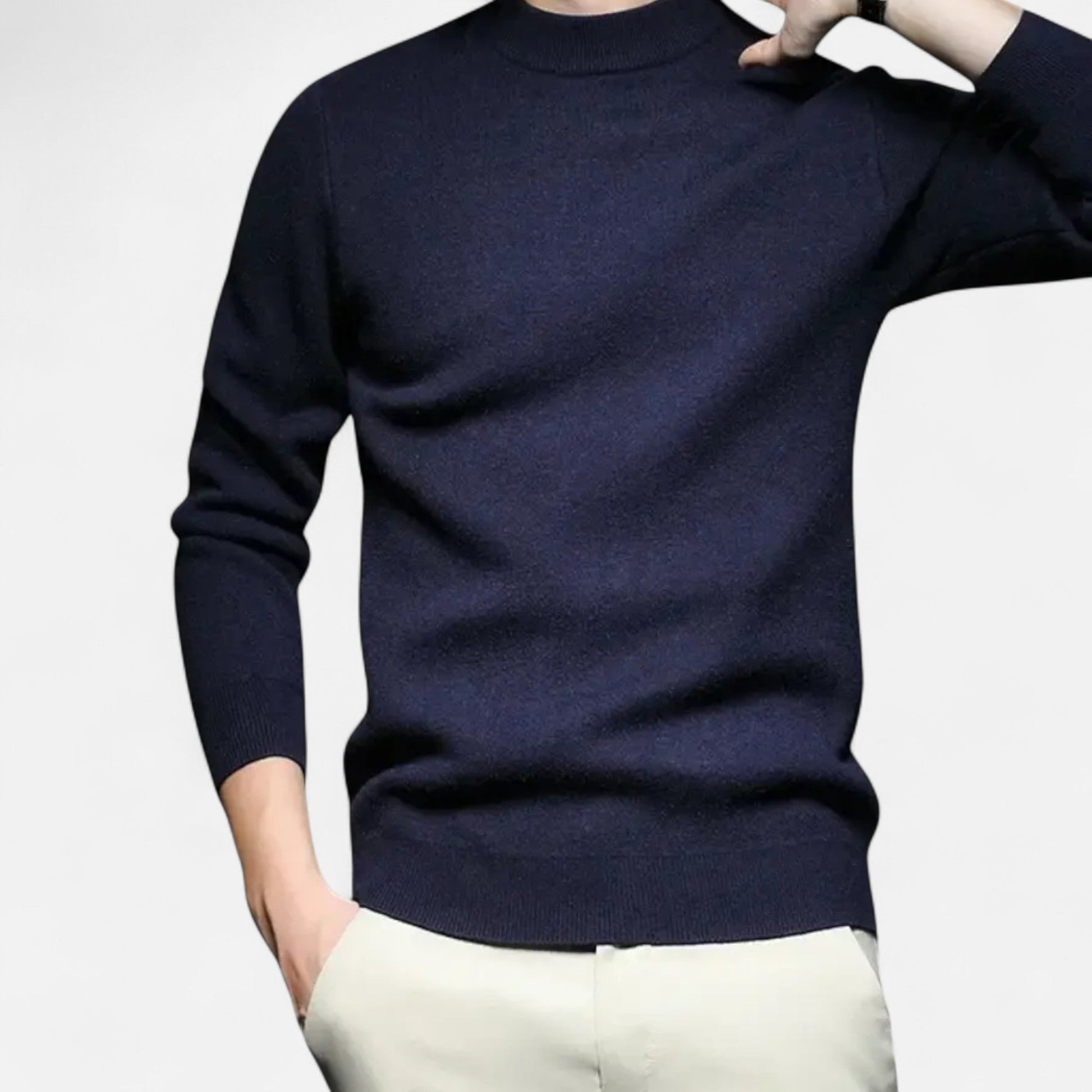 Javier | Jersey de Punto con Cuello Redondo para Hombre de Estilo Atemporal 6