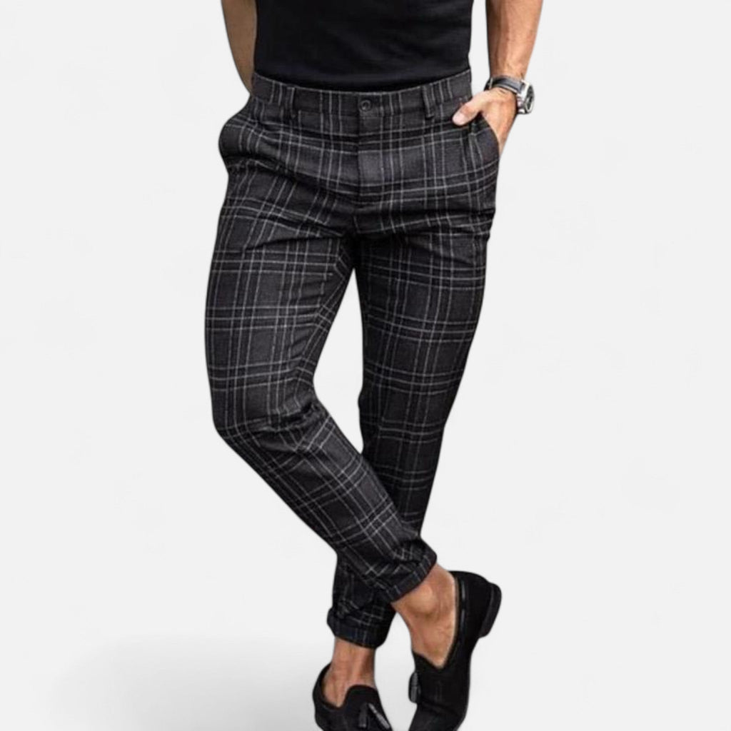 Javier | Pantalón Chino de Cuadros Premium para Hombre 3