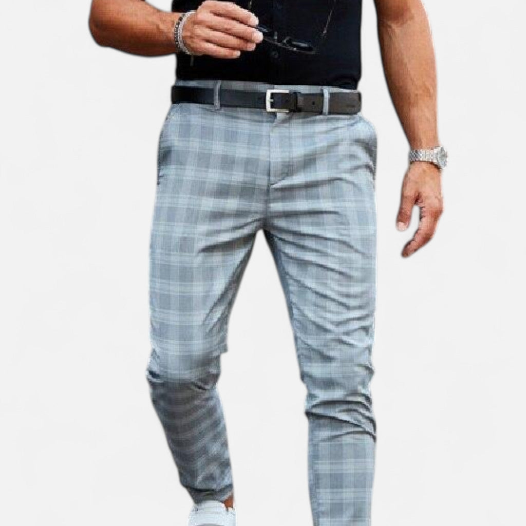 Javier | Pantalón Chino de Cuadros Premium para Hombre 5