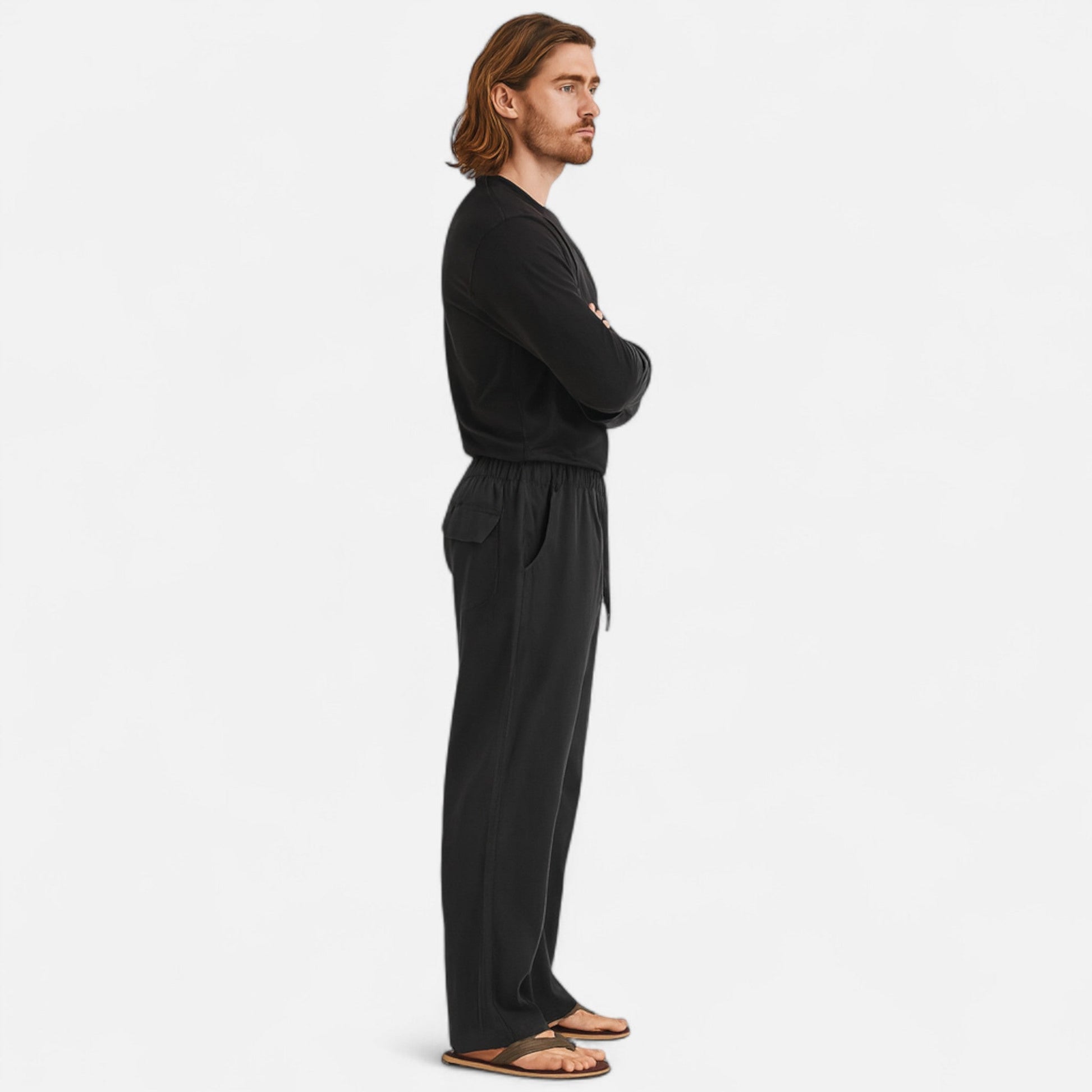 Javier | Pantalones Holgados de Corte Relajado para Hombre con Tejido Premium 2