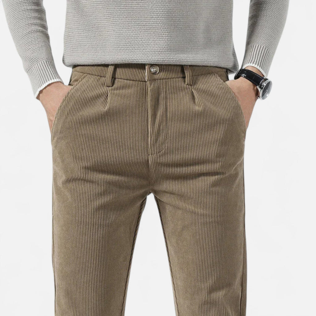 Javier | Pantalones de Pana Clásicos para Hombre con Estilo Versátil 0
