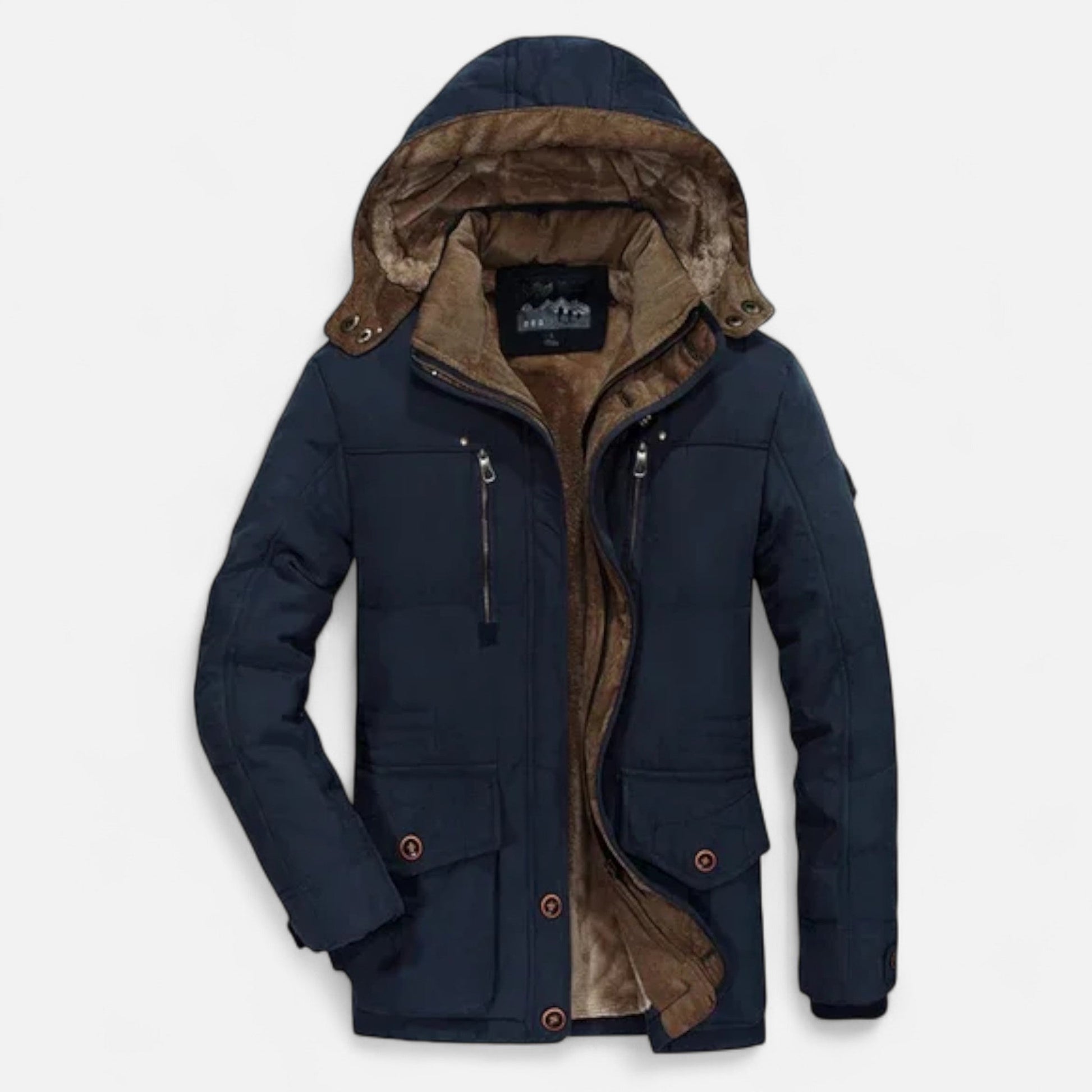 Javier | Parka Acolchada con Capucha para Hombre en Invierno 6