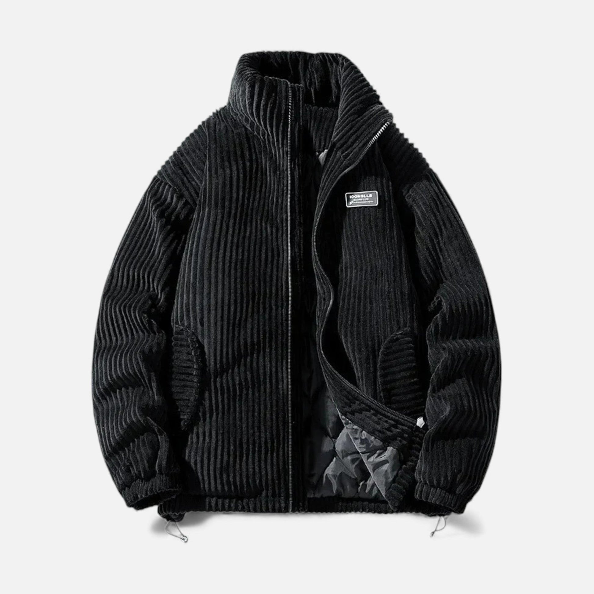 Javier | Parka Hombre Invierno de Pana con Cuello Alto y Diseño Acolchado 5