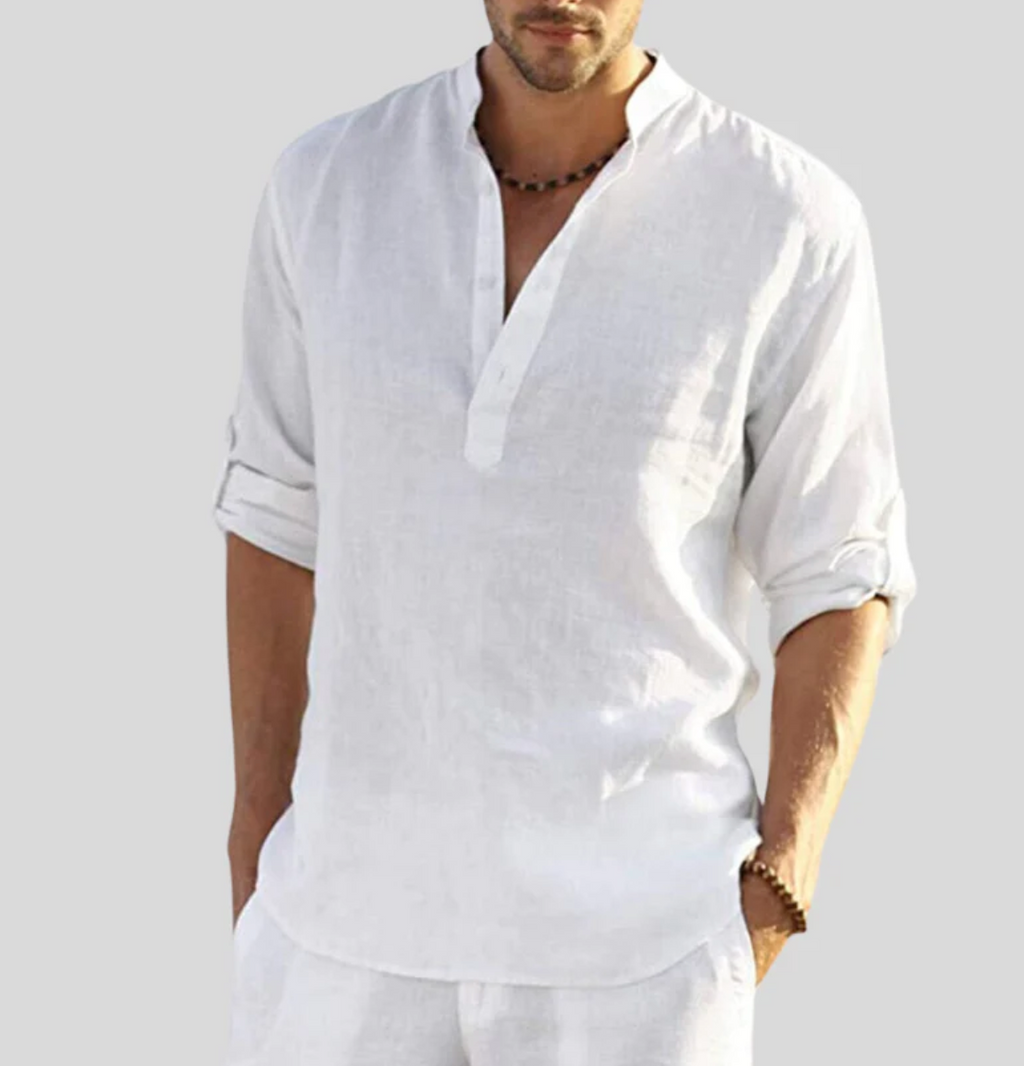 Liam | Camisa Lino Hombre Transpirable y Elegante 0