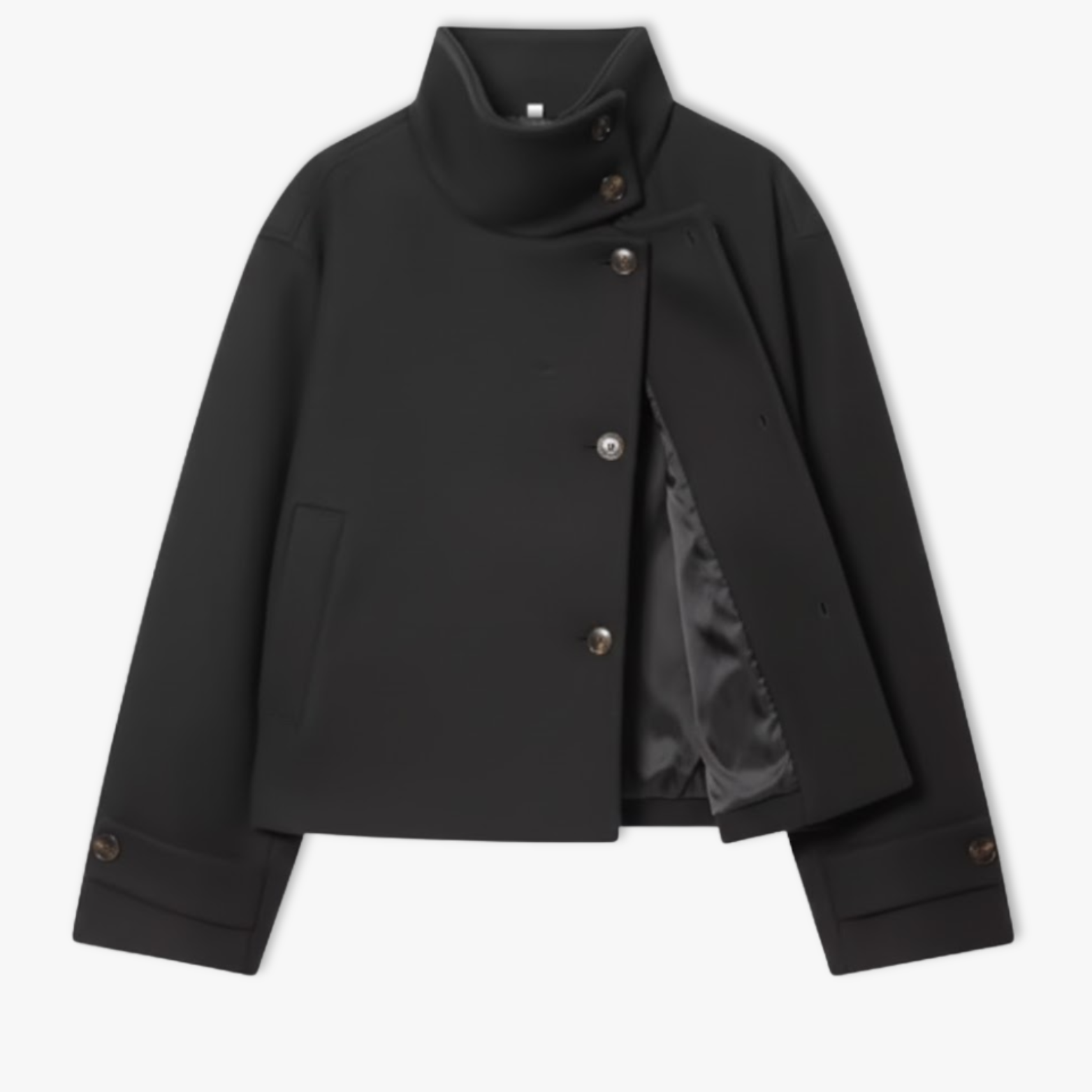 Lucía | Abrigo de Invierno Holgado para Mujer con Cuello Alto y Hebilla 3