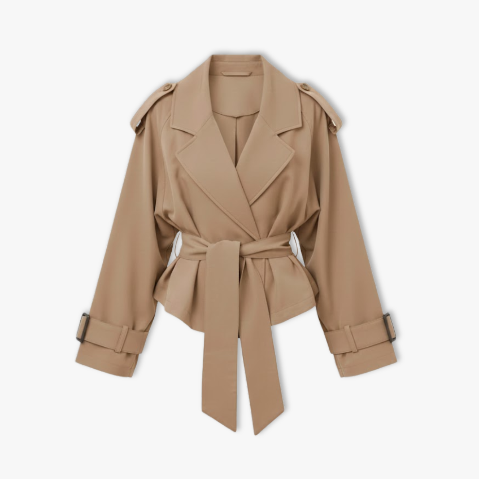 Lucía | Gabardina Corta con Cordones para Mujer con Estilo Moderno 6