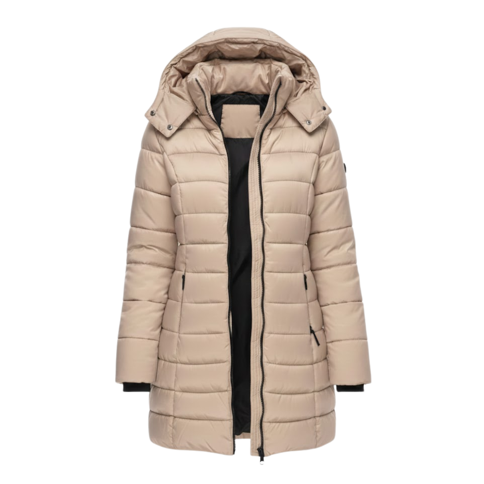 Lucía | Parka Acolchada de Longitud Media para Mujer con Capucha 1