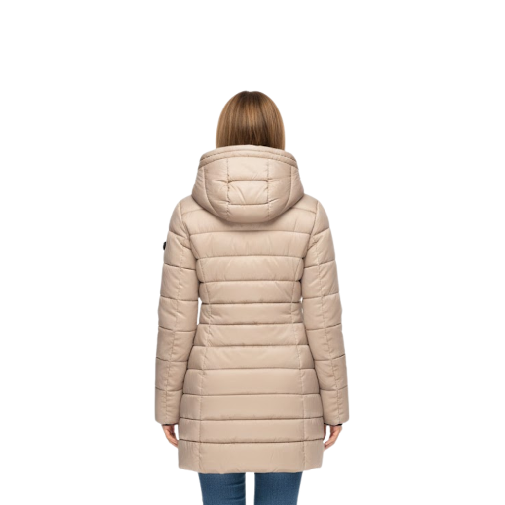 Lucía | Parka Acolchada de Longitud Media para Mujer con Capucha 3