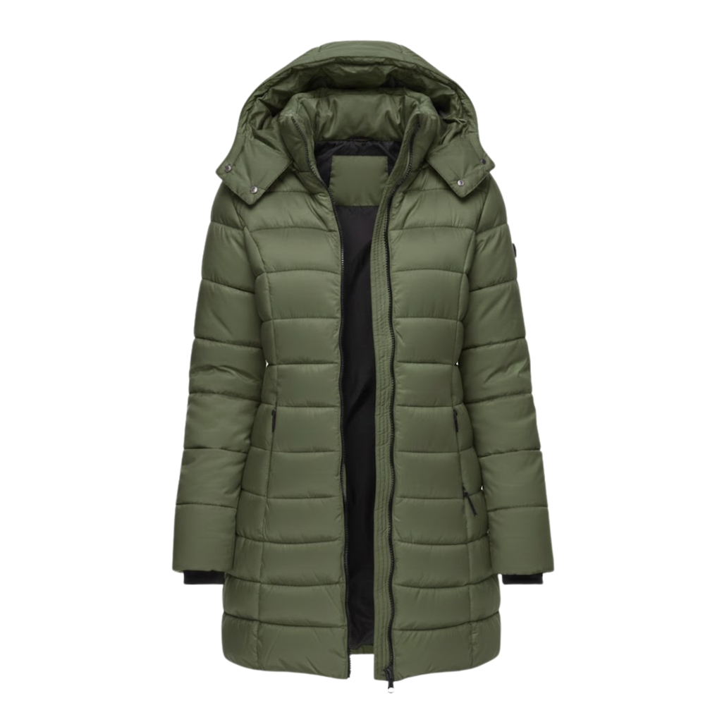 Lucía | Parka Acolchada de Longitud Media para Mujer con Capucha 6