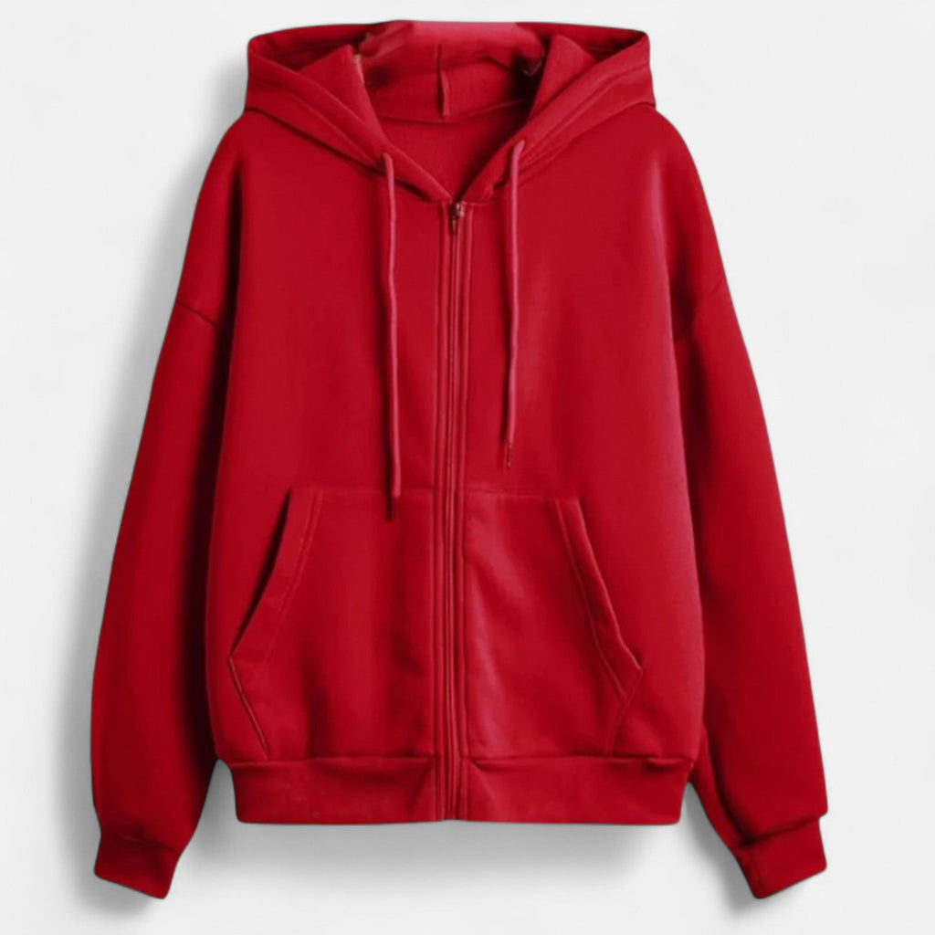 Lucía | Sudadera con Capucha y Cremallera para Mujer con Estilo Urbano 0