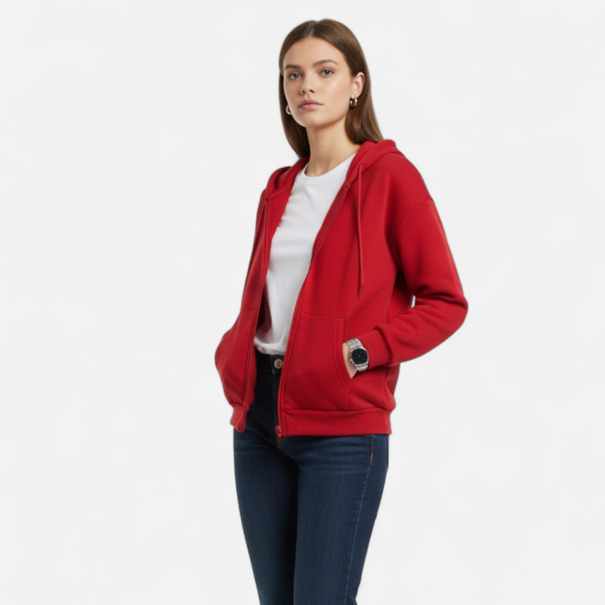 Lucía | Sudadera con Capucha y Cremallera para Mujer con Estilo Urbano 1