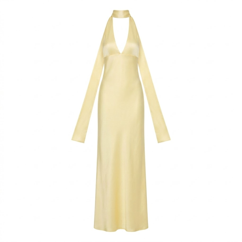 Lucía | Vestido Largo de Noche con Escote Pronunciado para Mujer 0