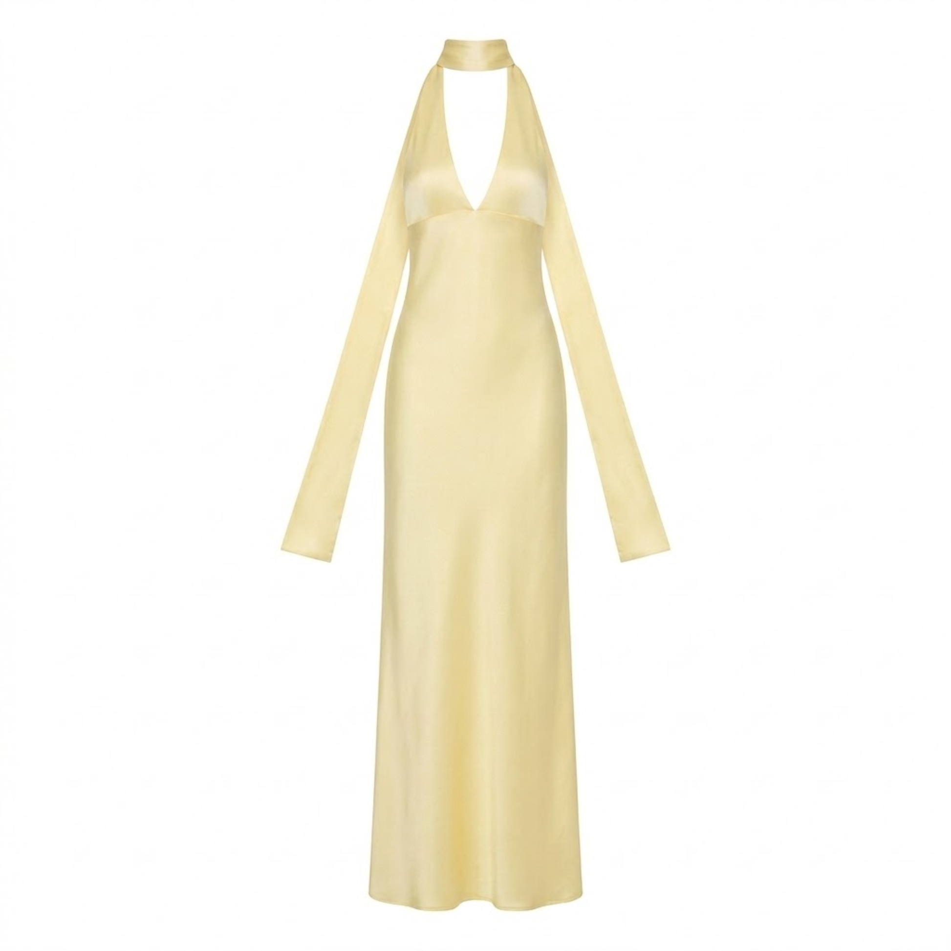 Lucía | Vestido Largo de Noche con Escote Pronunciado para Mujer 0