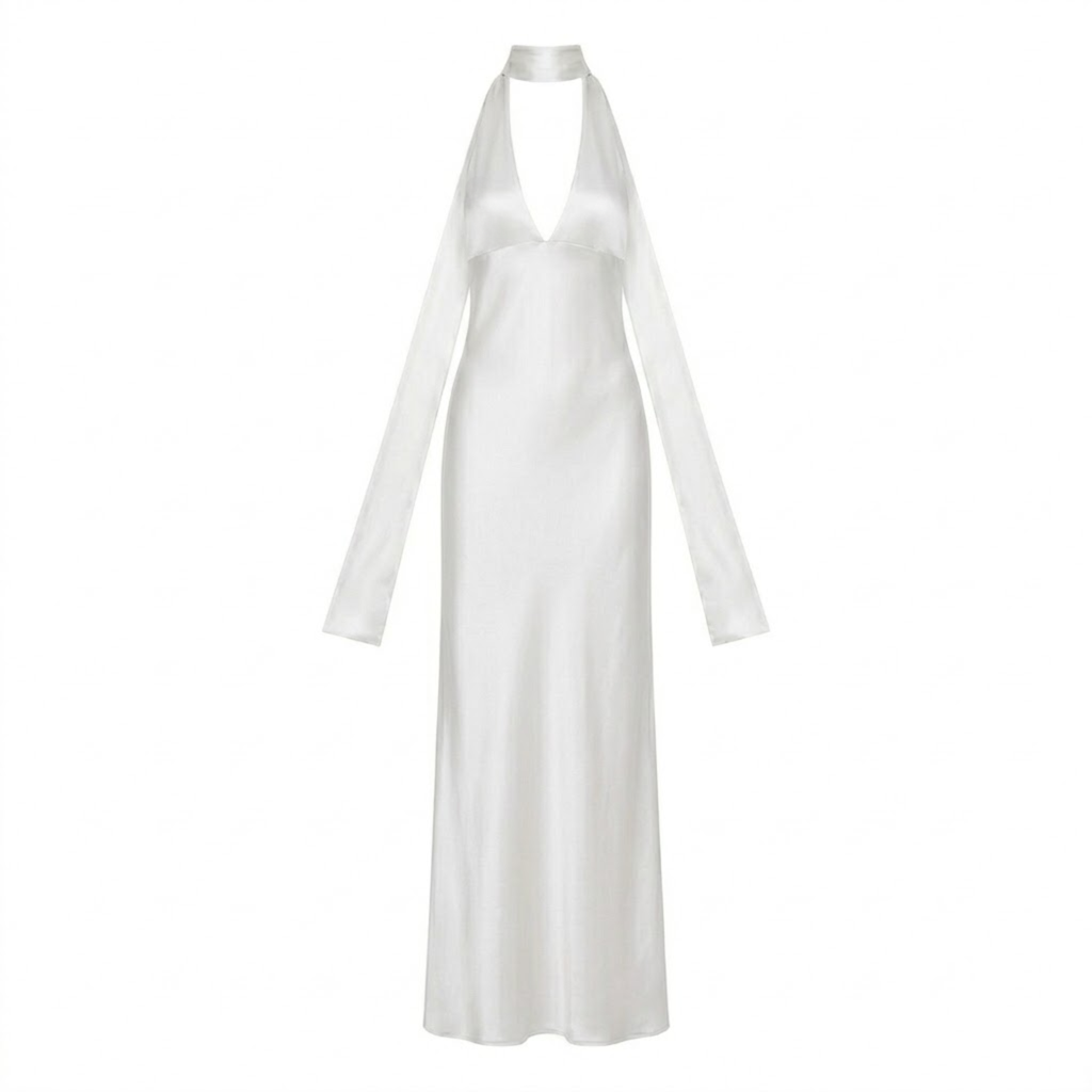 Lucía | Vestido Largo de Noche con Escote Pronunciado para Mujer 4