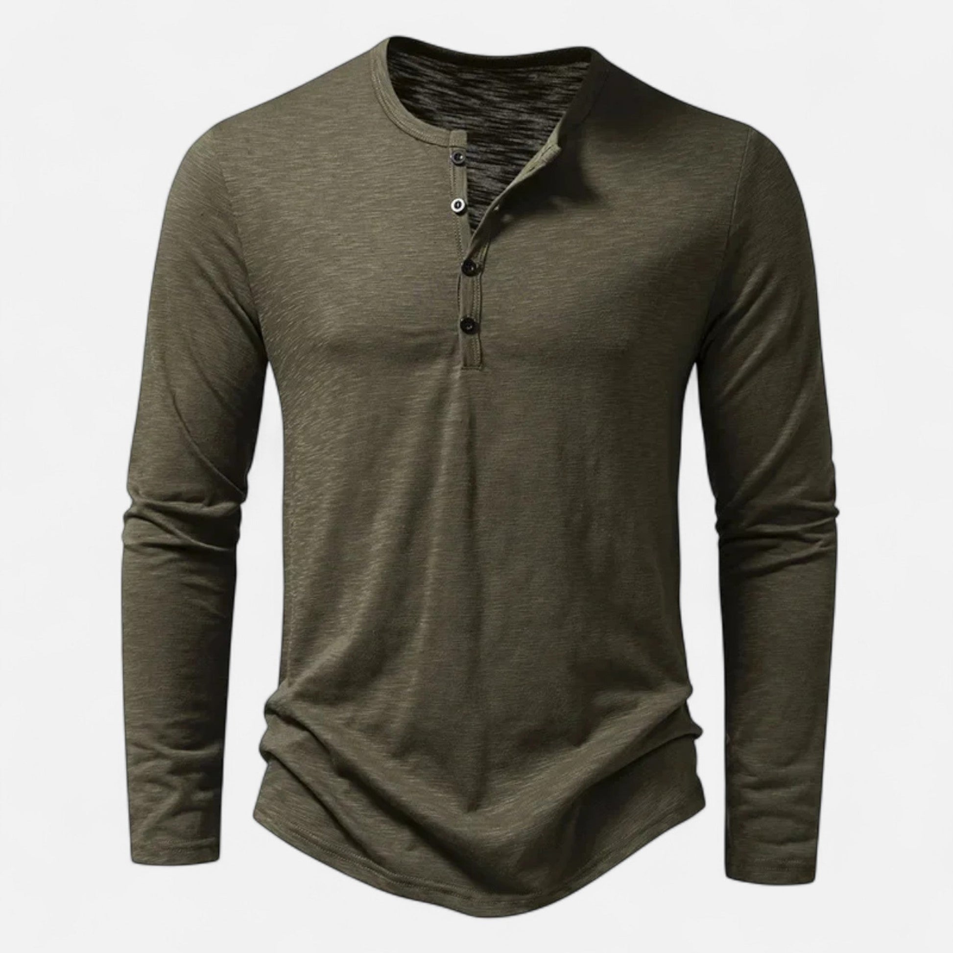 Luis | Camisa Henley de Algodón para Hombre con Manga Larga 5