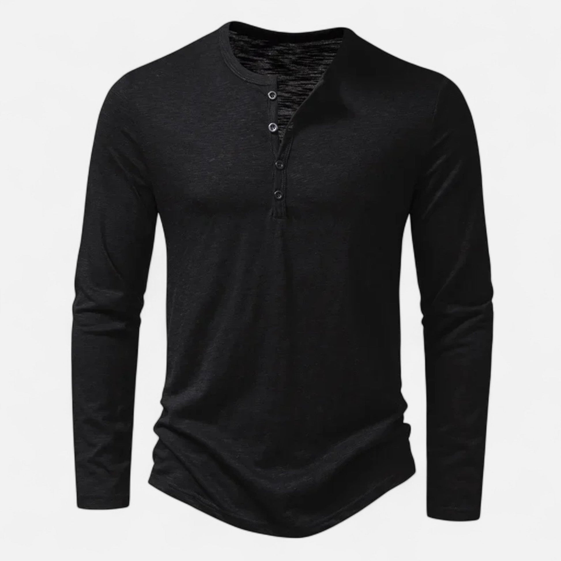 Luis | Camisa Henley de Algodón para Hombre con Manga Larga 6