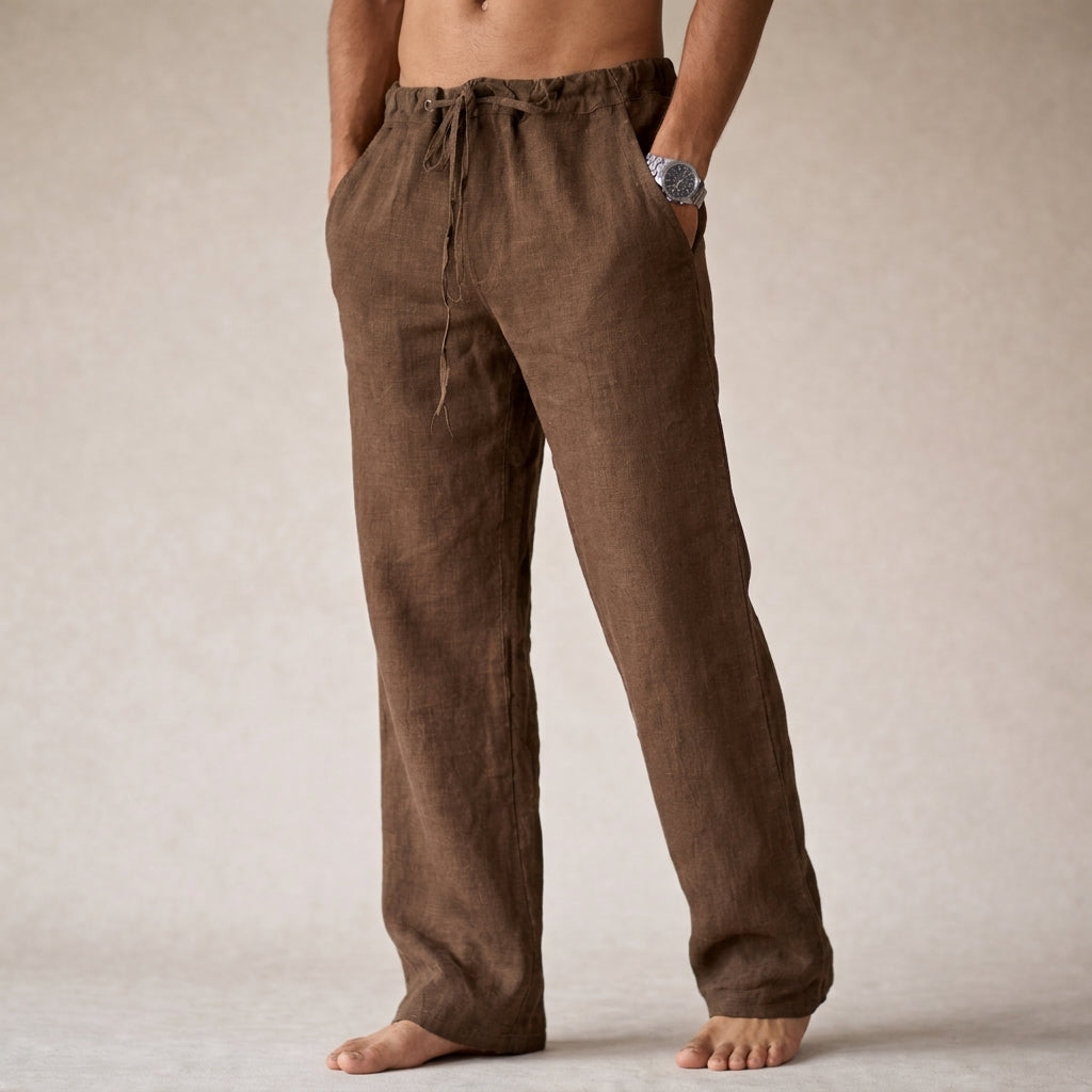 Santiago | Pantalones de Lino de Corte Relajado para Hombre 5