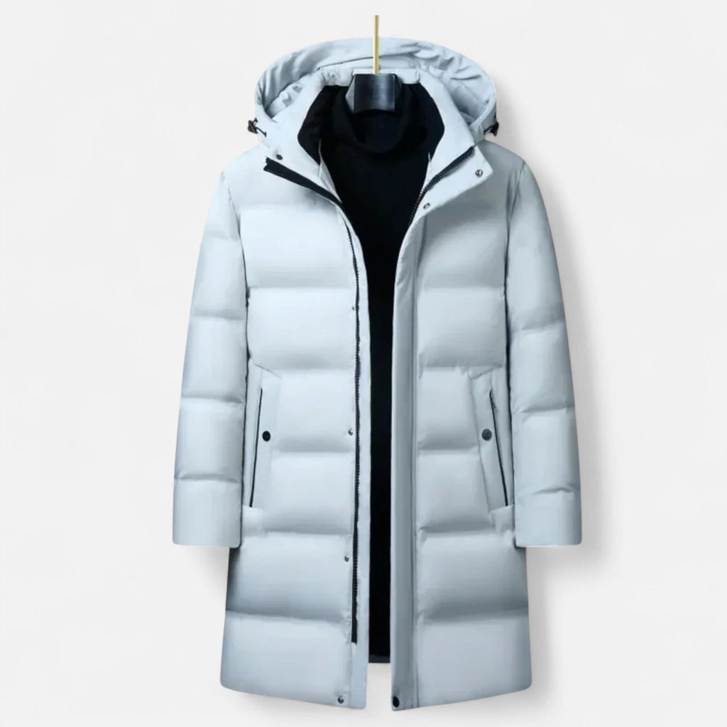 Santiago | Parka Impermeable Negra para Hombre con Capucha Aislante para Invierno 3