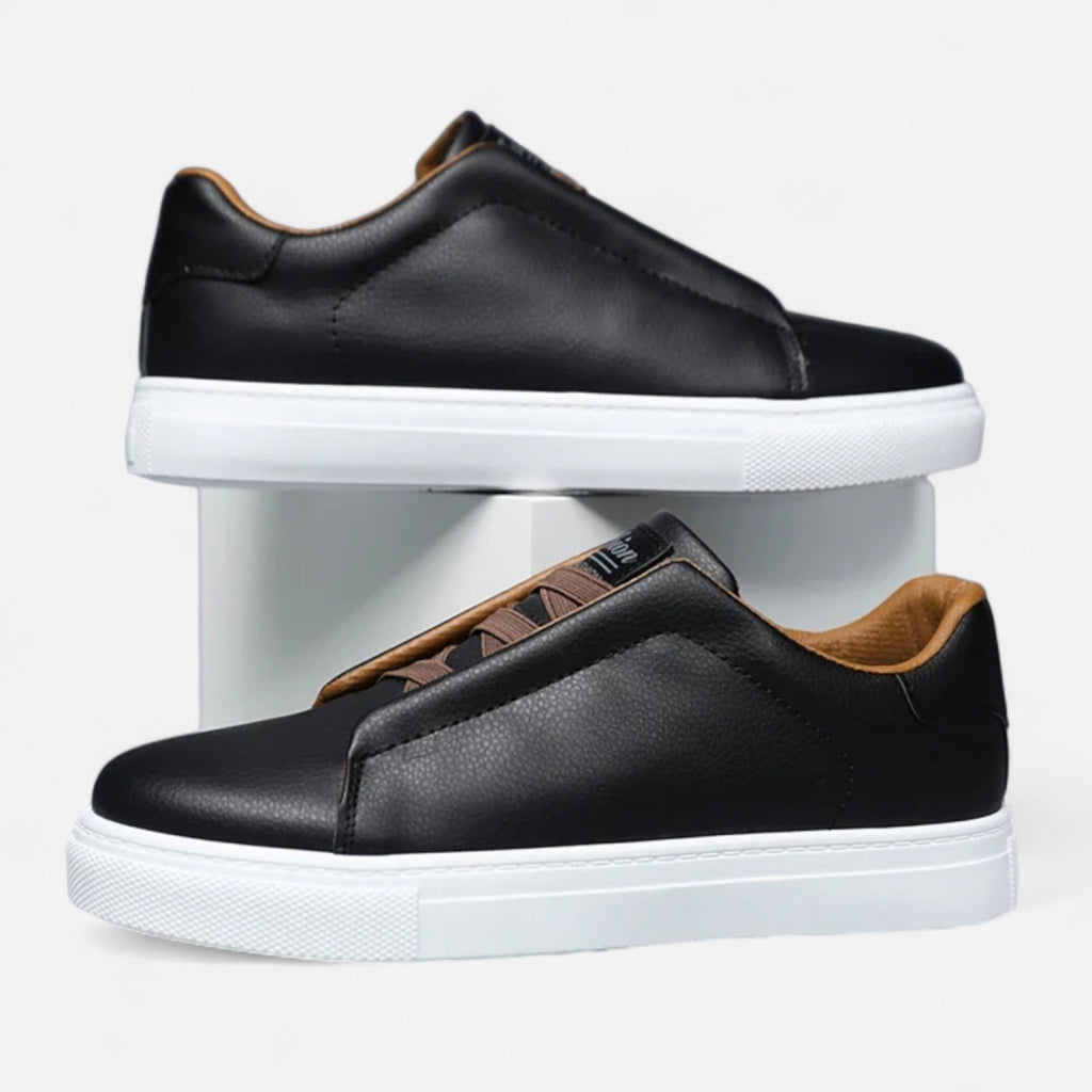 Sergio | Zapatillas de Deporte de Cuero Premium Sin Cordones para Hombre 2
