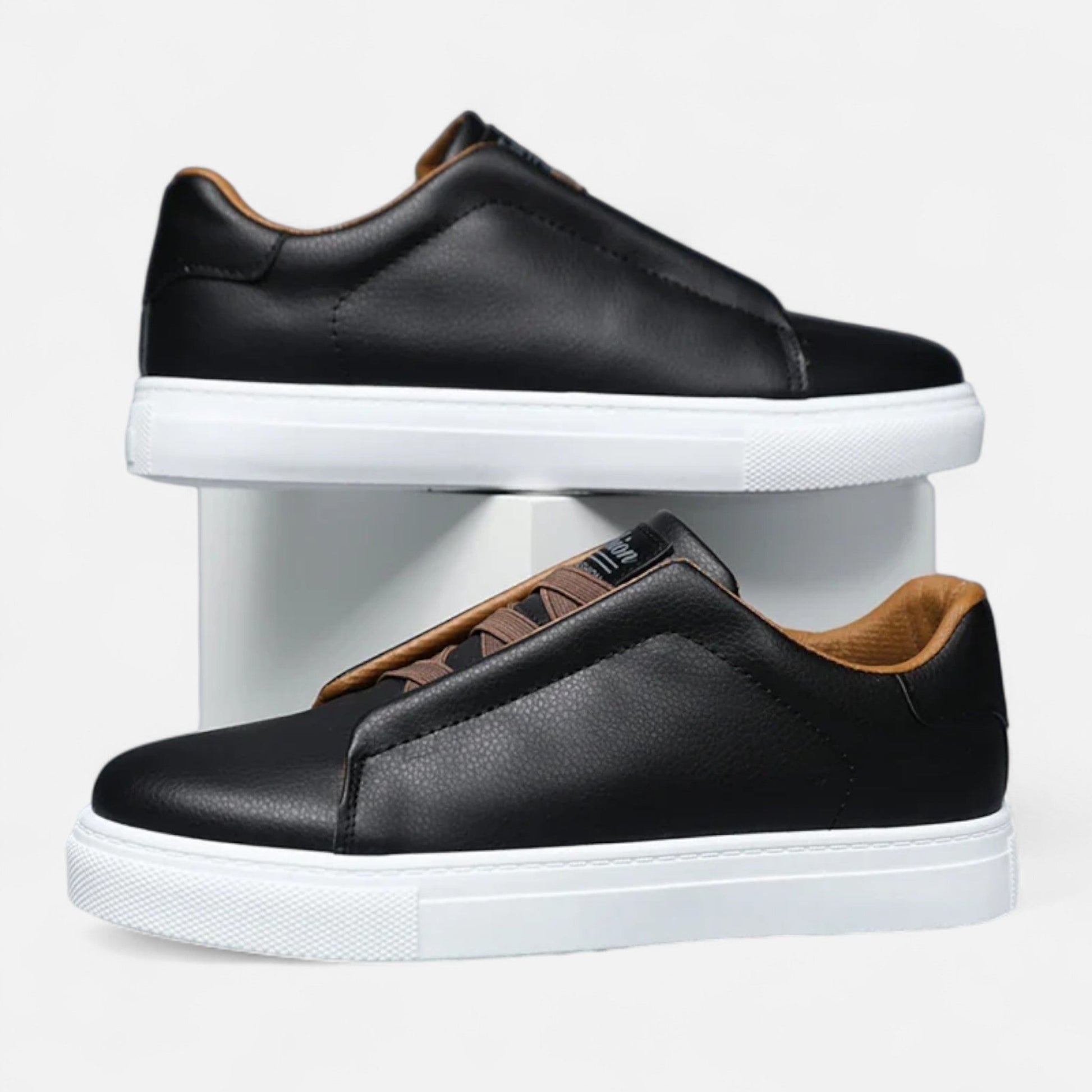 Sergio | Zapatillas de Deporte de Cuero Premium Sin Cordones para Hombre 2