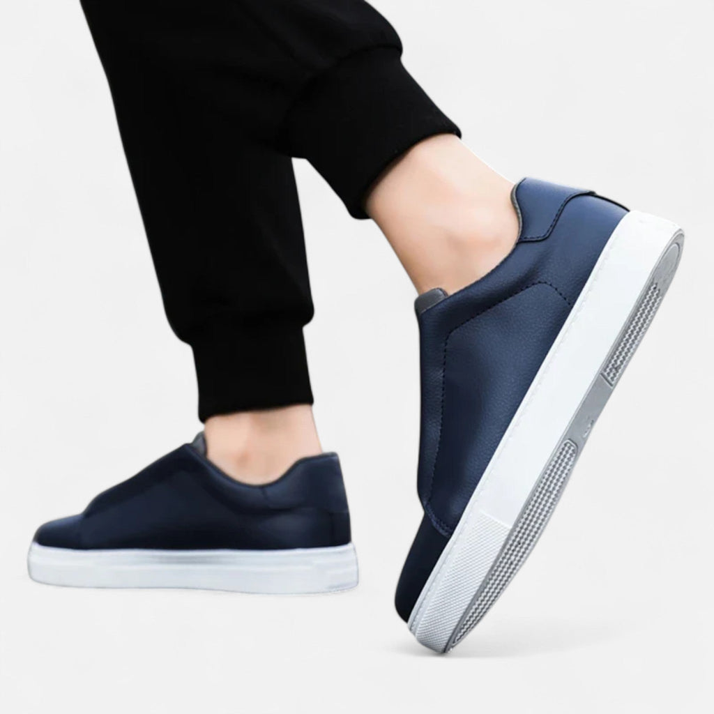 Sergio | Zapatillas de Deporte de Cuero Premium Sin Cordones para Hombre 4