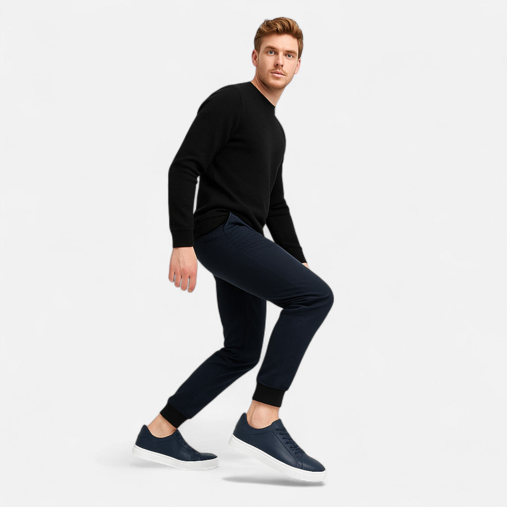 Sergio | Zapatillas de Deporte de Cuero Premium Sin Cordones para Hombre 6
