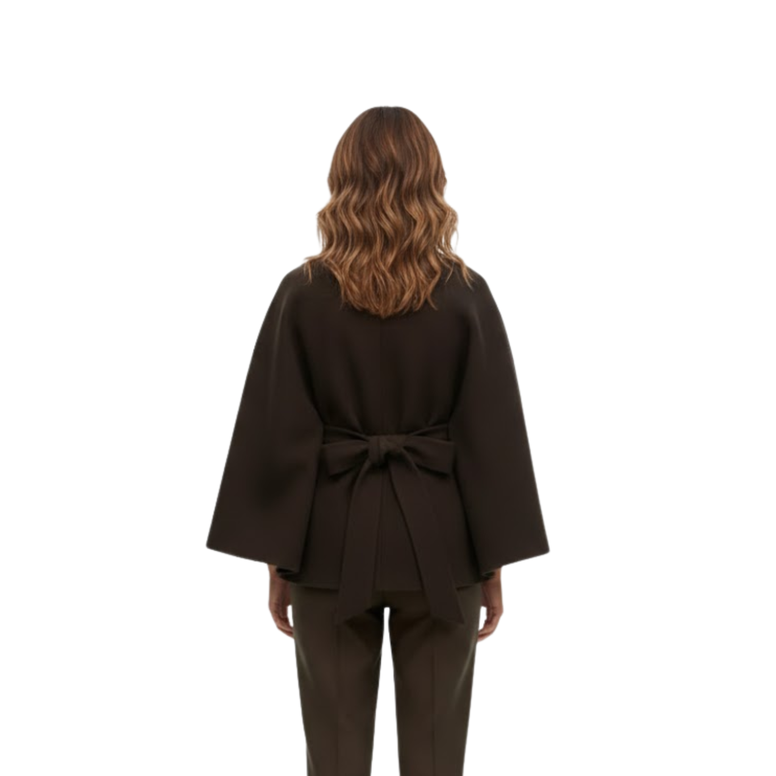 Sofía | Capa Estructurada con Cinturón y Cuello Alto para Mujer 3