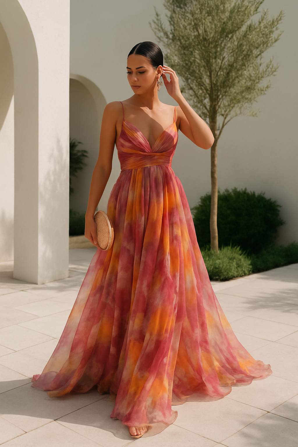 Sofía | Elegante Vestido Largo Floral de Verano para Mujer 0