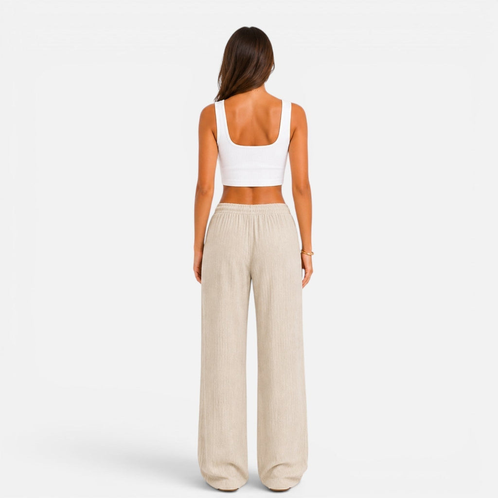 Sofía | Pantalón Palazzo Ajustable para Mujer con Cintura Elástica 2