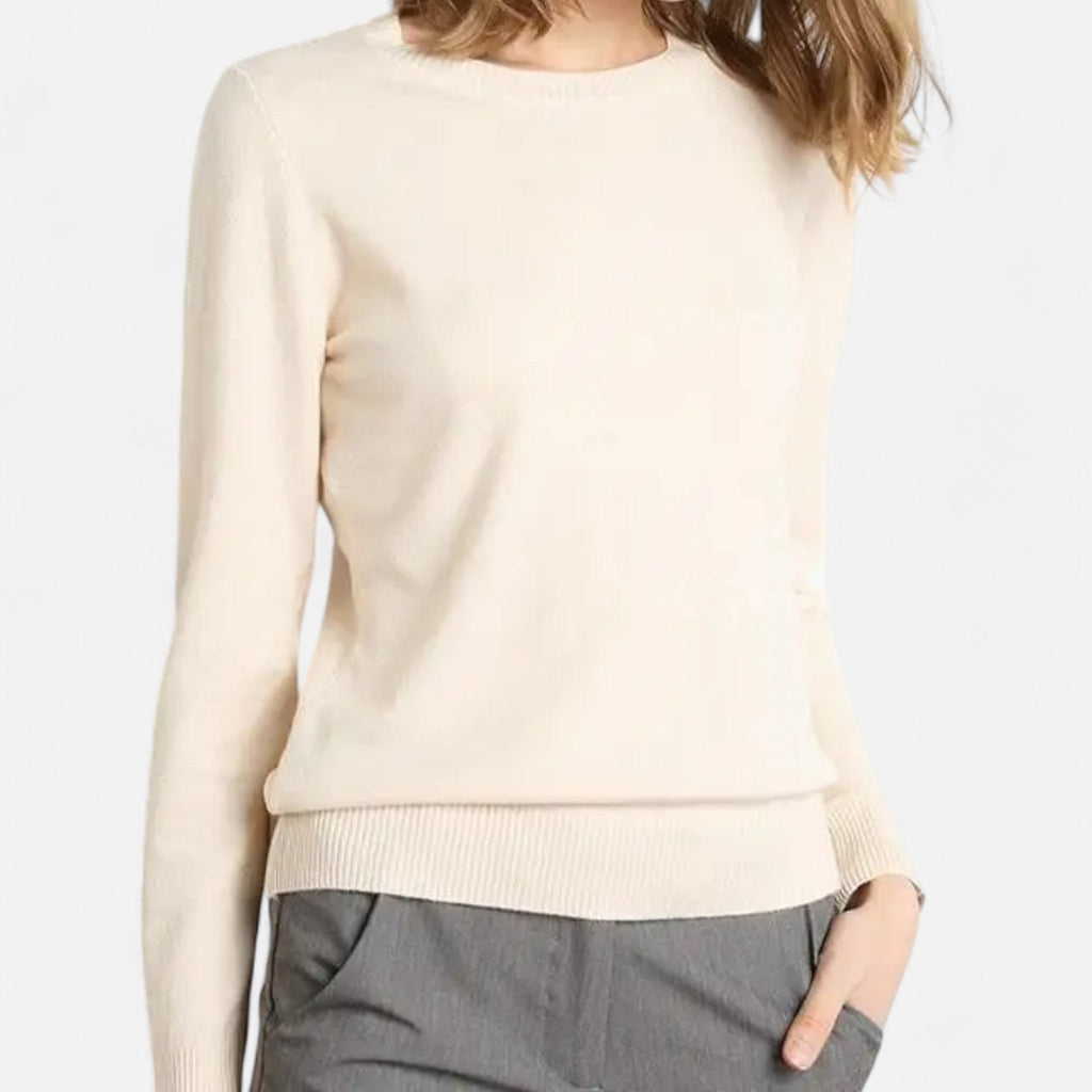 Sofía | Suéter de Lana Merino para Mujer con Cuello Redondo Elegante 4