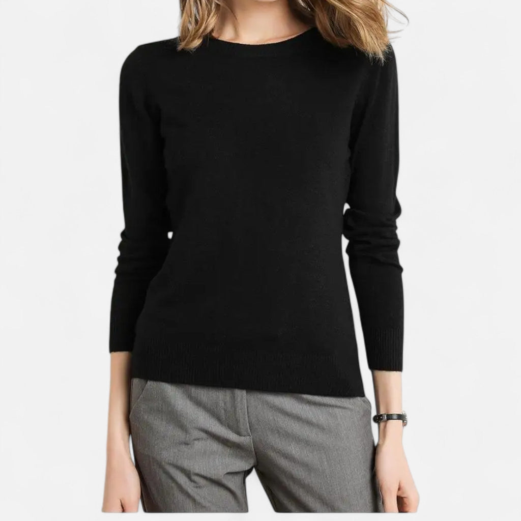 Sofía | Suéter de Lana Merino para Mujer con Cuello Redondo Elegante 5