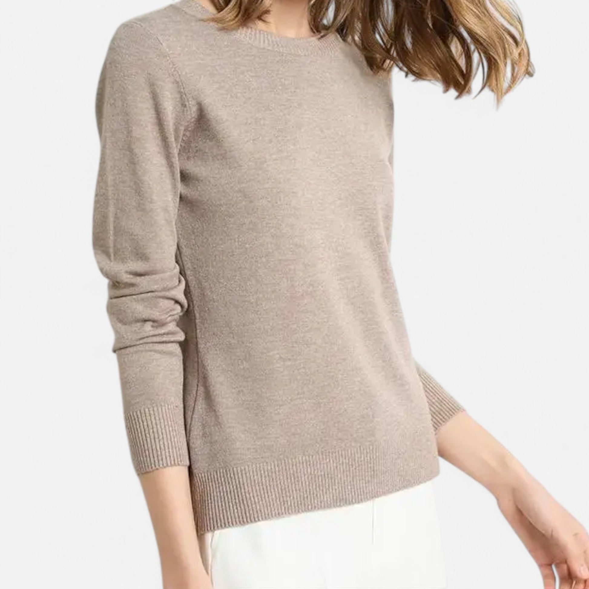 Sofía | Suéter de Lana Merino para Mujer con Cuello Redondo Elegante 6