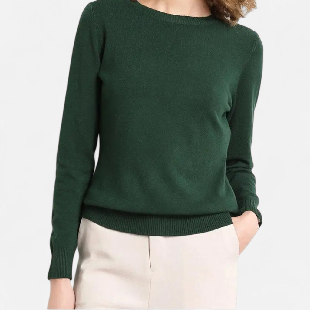 Sofía | Suéter de Lana Merino para Mujer con Cuello Redondo Elegante 7