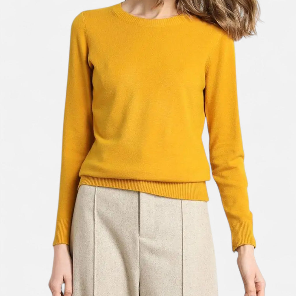 Sofía | Suéter de Lana Merino para Mujer con Cuello Redondo Elegante 8