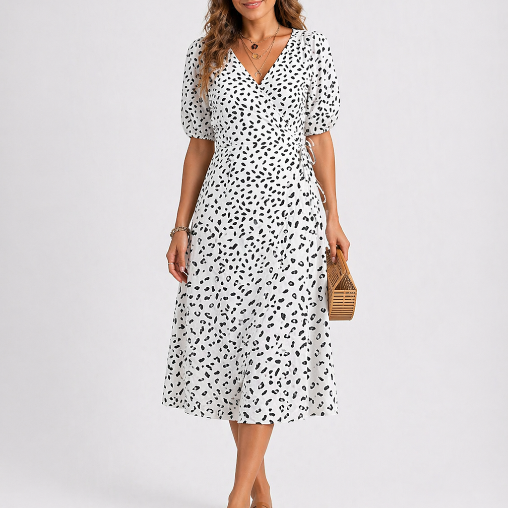 Sofía | Vestido Midi con Estampado Abstracto para Mujer 2