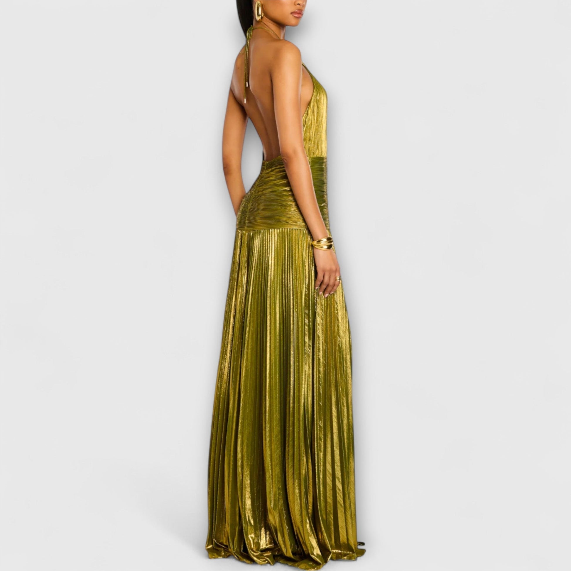 Vestido de Noche CELESTE | Elegante Vestido Largo con Abertura Lateral para Eventos Especiales 3