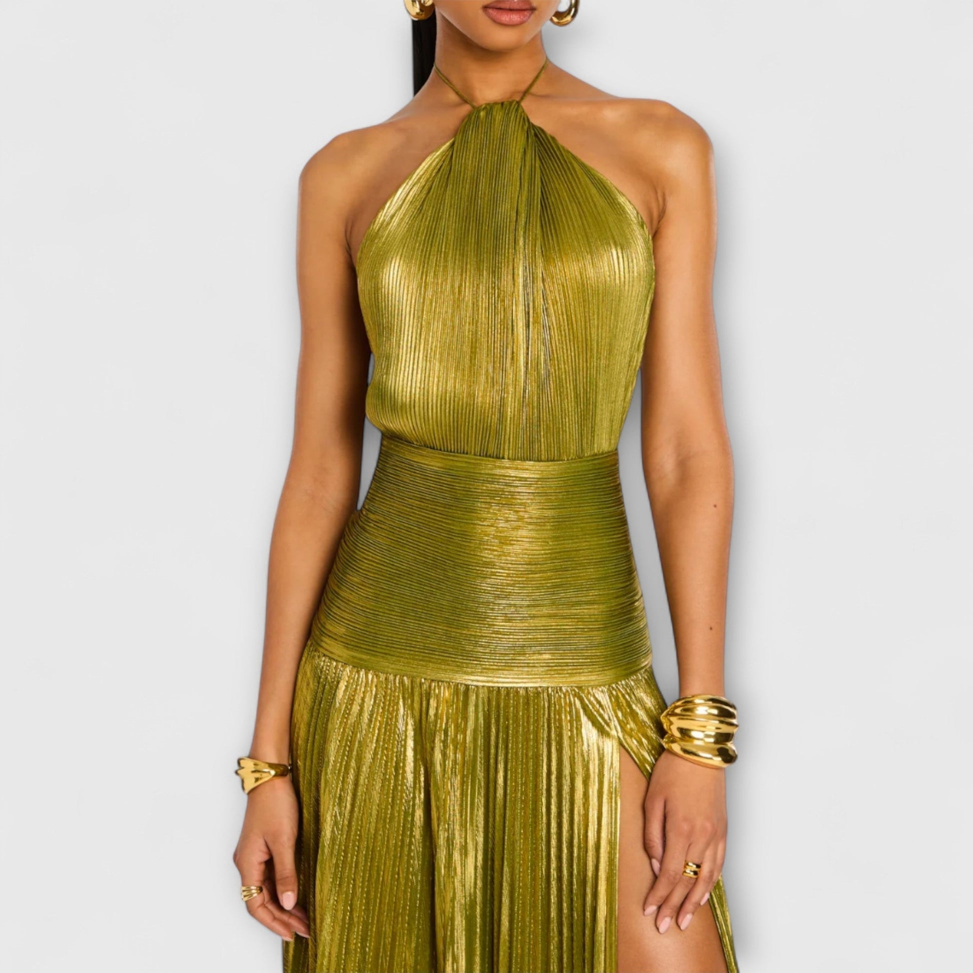 Vestido de Noche CELESTE | Elegante Vestido Largo con Abertura Lateral para Eventos Especiales 4