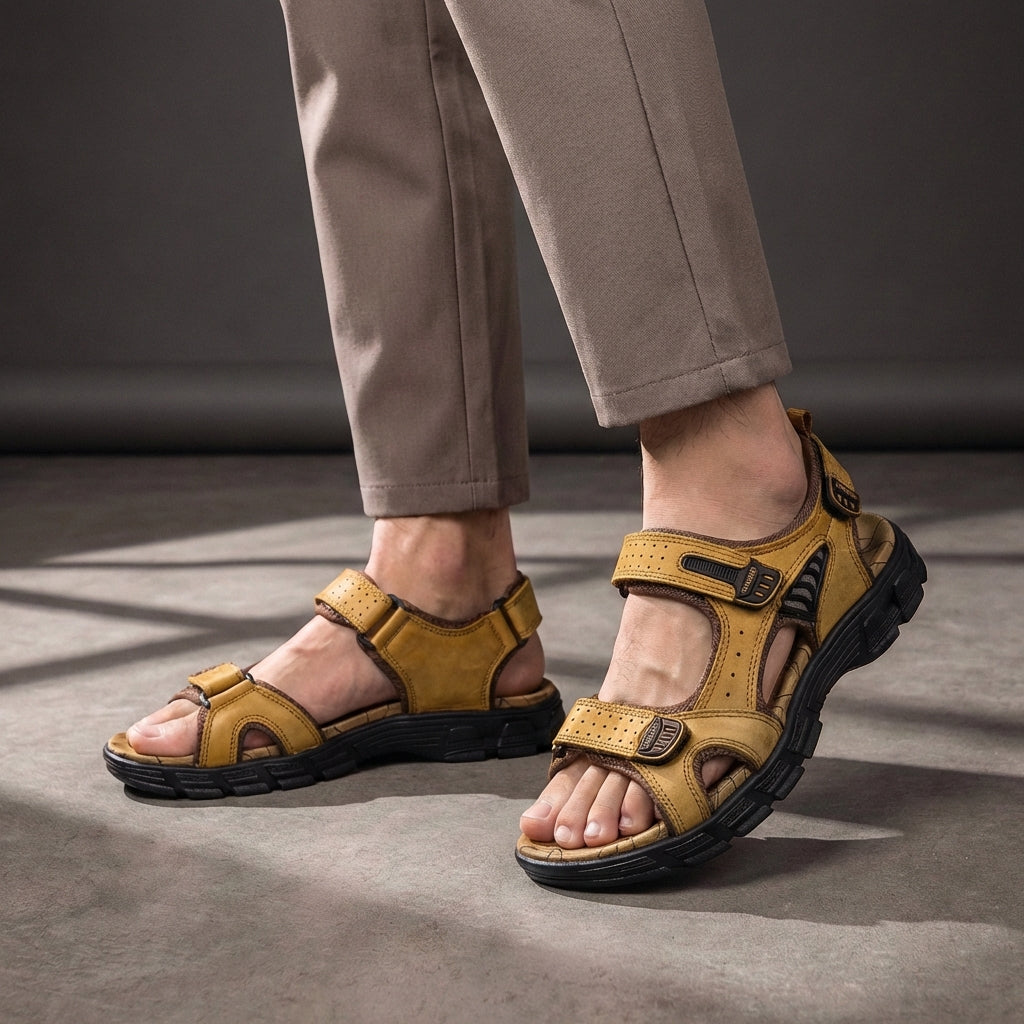 MIGUEL – Sandalias ortopédicas perforadas para hombre