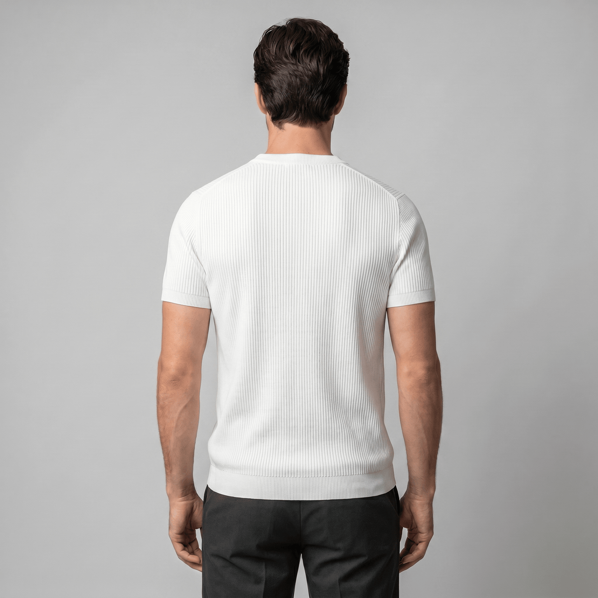 Andrés | Jersey de Punto para Hombre con Textura Vertical - Noa Lagos
