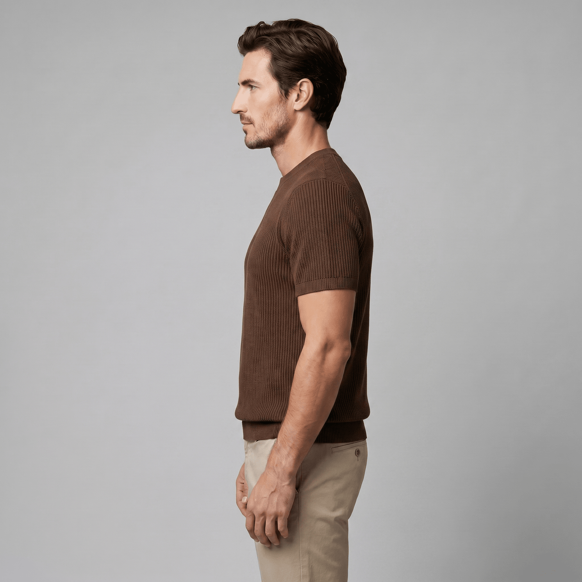 Andrés | Jersey de Punto para Hombre con Textura Vertical - Noa Lagos