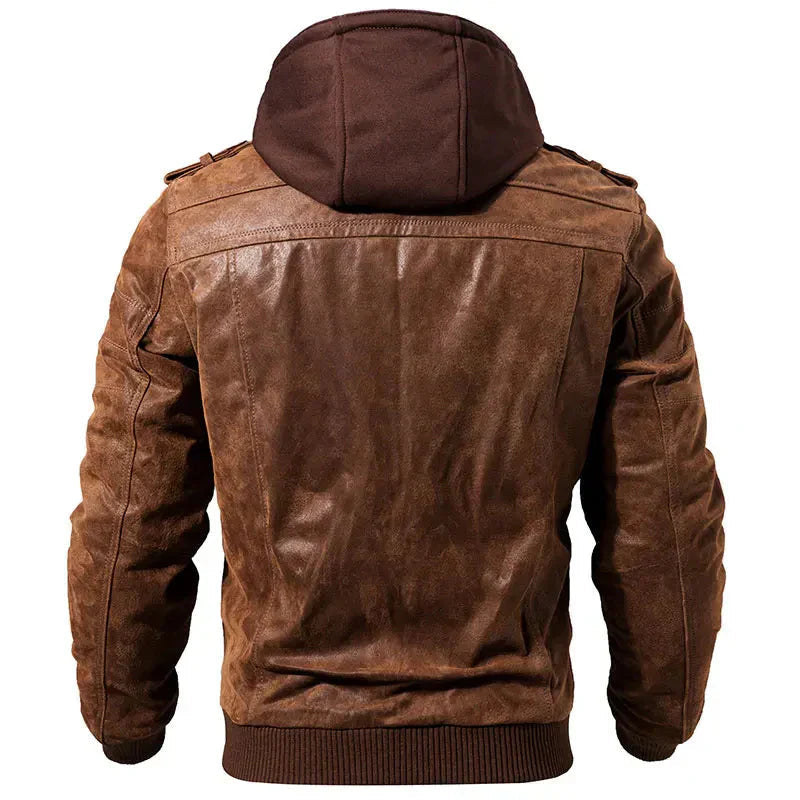 Detalle de los bolsillos con cremallera de la chaqueta Bjorn