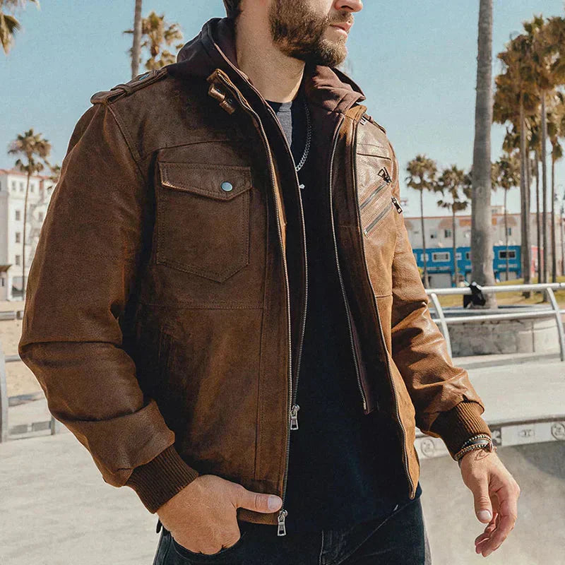 Chaqueta Bjorn de corte regular, vista lateral